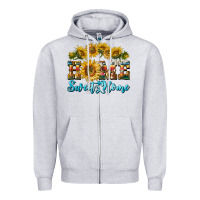 Heather Grey home sweet home sunflower Zipper Hoodie - BarkalooDesign
