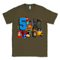 Army Green forklift birthday five Classic Tee - Artiststas