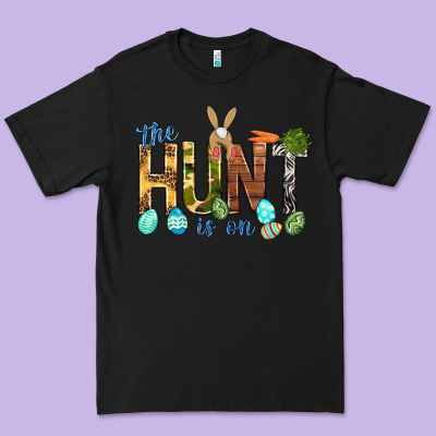 The Hunt Is On With Eggs Easter Day Premium Tee Designed By Howdyjamesfarm