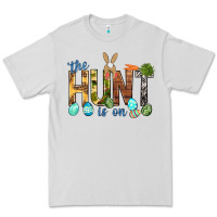 Dove Grey The hunt is on with eggs Easter Day Premium Tee - HowdyJamesFarm