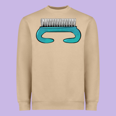 Nail Brush Heavyweight Sweatshirt Designed By Barkaloodesign
