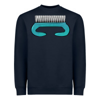 Navy nail brush Heavyweight Sweatshirt - BarkalooDesign