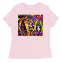 Bubblegum Pink mardi gras gnome Ladies Tee - CowGirlArtShop