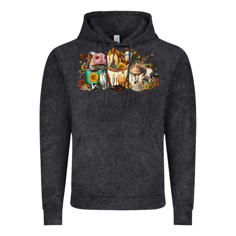 Cows And Coffee Vintage Hoodie by FaDigitalArtStudio | Teevron