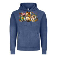 Vintage Denim Cows And Coffee Vintage Hoodie - FaDigitalArtStudio