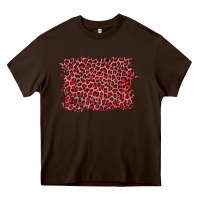 Chocolate Brown pink leopard background Heavy Core Tee - RanaPortraitStore