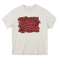 Cream pink leopard background Heavy Core Tee - RanaPortraitStore