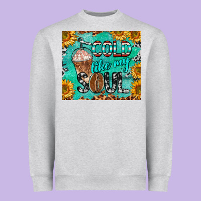 Cold Like My Soul Heavyweight Sweatshirt Designed By Barkaloodesign
