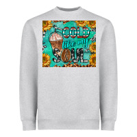 Heather Grey cold like my soul Heavyweight Sweatshirt - BarkalooDesign
