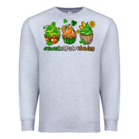 Heather Grey sweet st patricks day cupcake Premium Sweatshirt - AdoDesignShop
