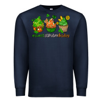 Navy sweet st patricks day cupcake Premium Sweatshirt - AdoDesignShop