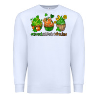 White sweet st patricks day cupcake Premium Sweatshirt - AdoDesignShop