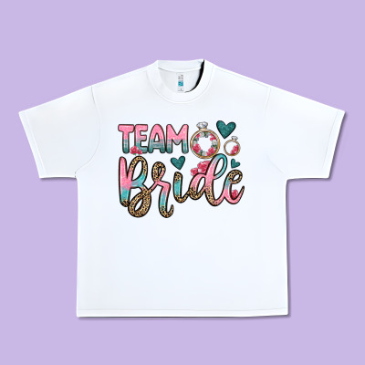 Team Bride Urban Heavy Tee Designed By Oliviacreatesart