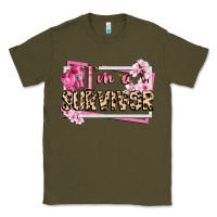 Army Green im a survivor cancer awareness Classic Tee - CowGirlArtShop