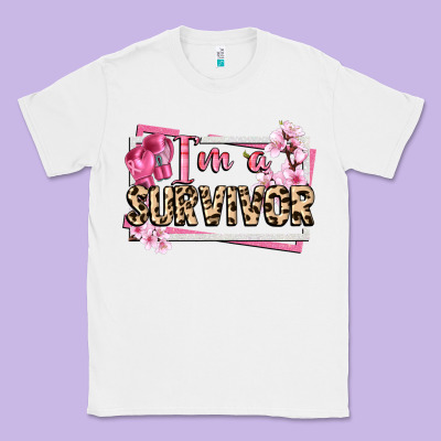 Im A Survivor Cancer Awareness Classic Tee Designed By Cowgirlartshop