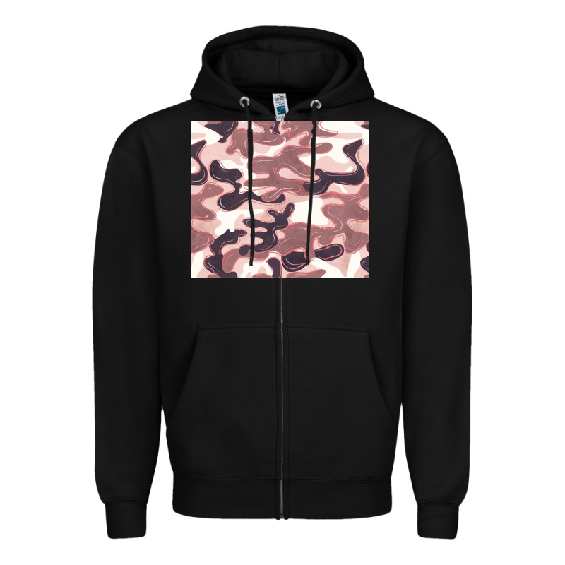 Milky Camouflage Zipper Hoodie by BarkalooDesign | Teevron
