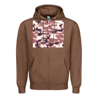 Chestnut milky camouflage Zipper Hoodie - BarkalooDesign