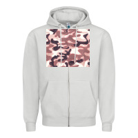 Dove Grey milky camouflage Zipper Hoodie - BarkalooDesign