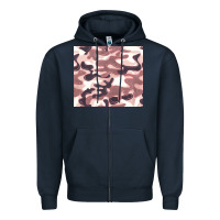 Navy milky camouflage Zipper Hoodie - BarkalooDesign