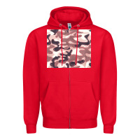 Red milky camouflage Zipper Hoodie - BarkalooDesign