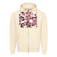 Sandshell milky camouflage Zipper Hoodie - BarkalooDesign