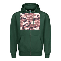 Sports Green milky camouflage Zipper Hoodie - BarkalooDesign