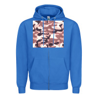 True Royal milky camouflage Zipper Hoodie - BarkalooDesign