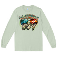 Matcha All American boy 4th of july Long Sleeve Tee - FaDigitalArtStudio