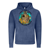 Vintage Denim I Hate Everyone But Coffee Helps Vintage Hoodie - FaDigitalArtStudio