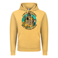 Vintage Mustard I Hate Everyone But Coffee Helps Vintage Hoodie - FaDigitalArtStudio