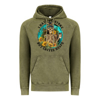 Vintage Olive I Hate Everyone But Coffee Helps Vintage Hoodie - FaDigitalArtStudio