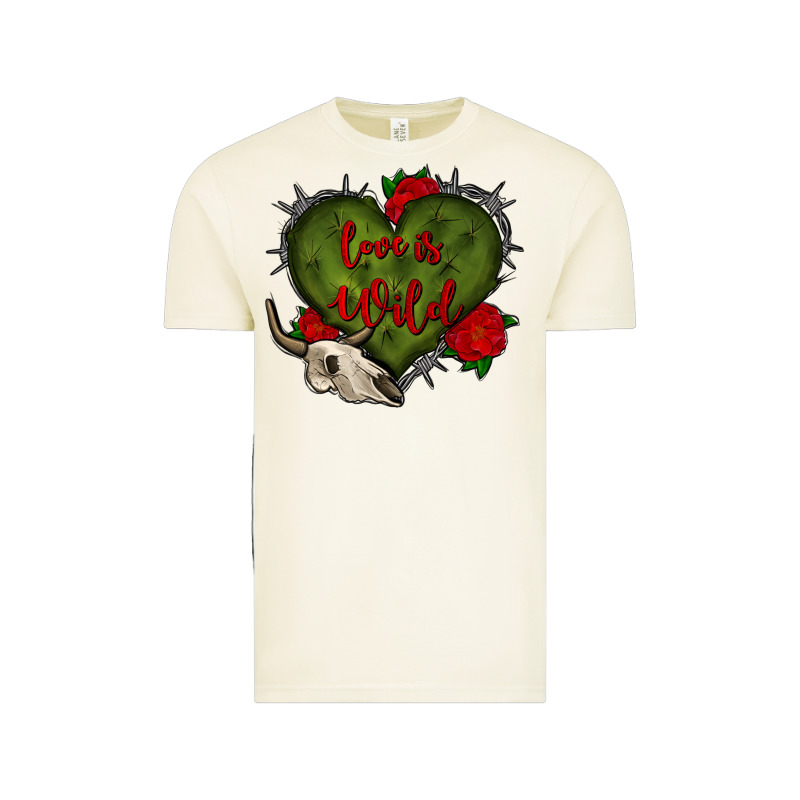 Love Is Wild With Bullskull Olivia Vintage Tee by OliviaCreatesArt | Teevron