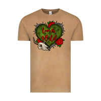 Vintage Camel love is wild with bullskull olivia Vintage Tee - OliviaCreatesArt