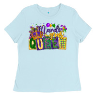 Baby Blue mardi gras queen Ladies Tee - CowGirlArtShop