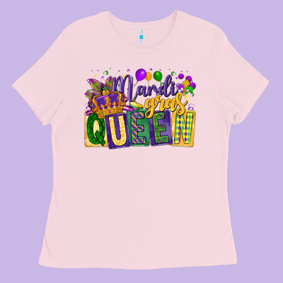 Mardi Gras Queen Ladies Tee Designed By Cowgirlartshop