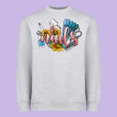 Nails Heavyweight Sweatshirt Designed By Barkaloodesign