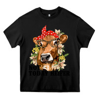 Black Cute Heifer Heavy Core Tee - texasbilliewilder