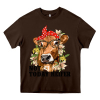 Chocolate Brown Cute Heifer Heavy Core Tee - texasbilliewilder
