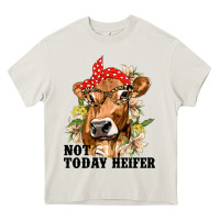 Cream Cute Heifer Heavy Core Tee - texasbilliewilder