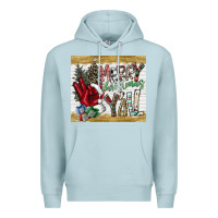 Blue Mist merry christmas y'all Premium Hoodie - CowhideDigitalArt