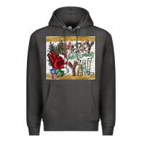 Charcoal Heather merry christmas y'all Premium Hoodie - CowhideDigitalArt