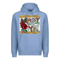 Colony Blue merry christmas y'all Premium Hoodie - CowhideDigitalArt