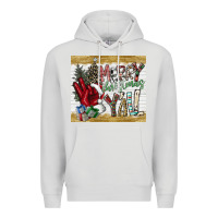 Dove Grey merry christmas y'all Premium Hoodie - CowhideDigitalArt