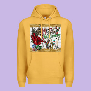 Merry Christmas Y'all Premium Hoodie Designed By Cowhidedigitalart