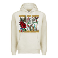 Oatmeal Heather merry christmas y'all Premium Hoodie - CowhideDigitalArt