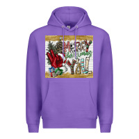 Purple merry christmas y'all Premium Hoodie - CowhideDigitalArt