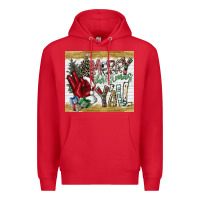 Red merry christmas y'all Premium Hoodie - CowhideDigitalArt