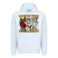 White merry christmas y'all Premium Hoodie - CowhideDigitalArt