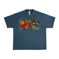 Midnight Navy love teacher Urban Heavy Tee - OliviaCreatesArt