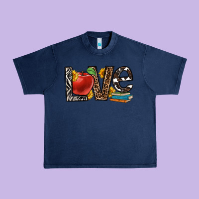 Love Teacher Urban Heavy Tee Designed By Oliviacreatesart